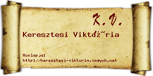 Keresztesi Viktória névjegykártya